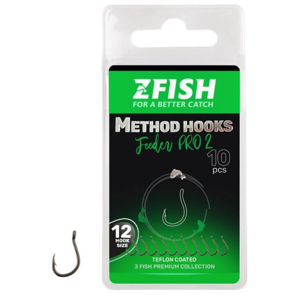 Zfish Háčky Method Feeder Pro 2 10 ks