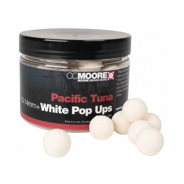 CC Moore Plovoucí Boilie Pacific Tuna Bílé Extra Plovoucí 13-14 mm 45 ks