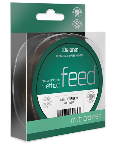 Delphin vlasec method feed hnědá 150 m-průměr 0,25 mm / nosnost 12,1 lb