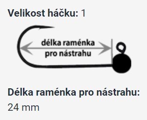 RedBass Jigová Hlavička Sickle 5 ks 1 (2)