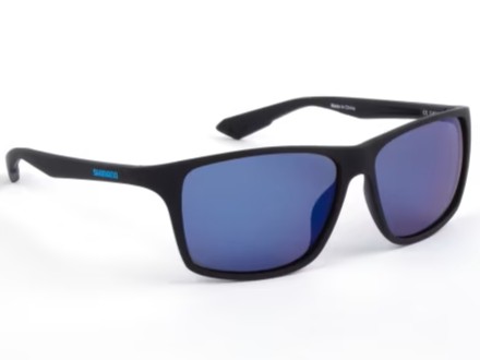 Shimano polarizační brýle eyewear matte black & blue mirror