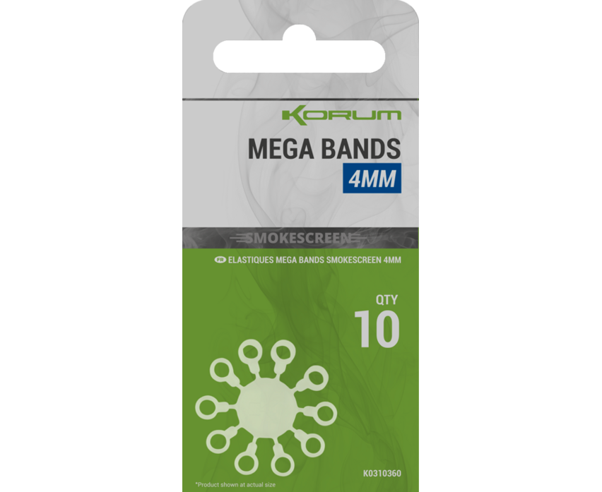 Levně Korum kroužky smokescreen mega bands - 4 mm