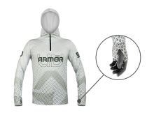 Delphin Tričko S Kapucí UV Armor 50+ Olive (2)