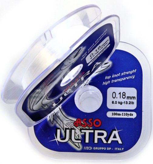 Levně Asso vlasec ultra čirá 100 m-průměr 0,14 mm / nosnost 3,1 kg