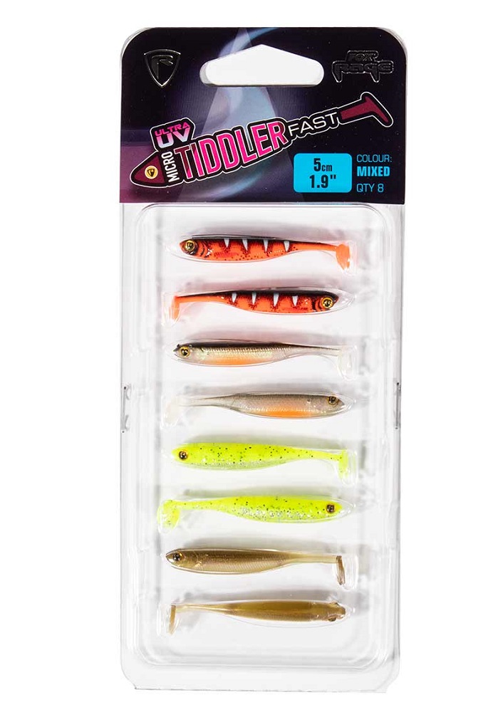 Levně Fox rage gumová nástraha micro tiddler fast mixed colour lure pack 4 cm