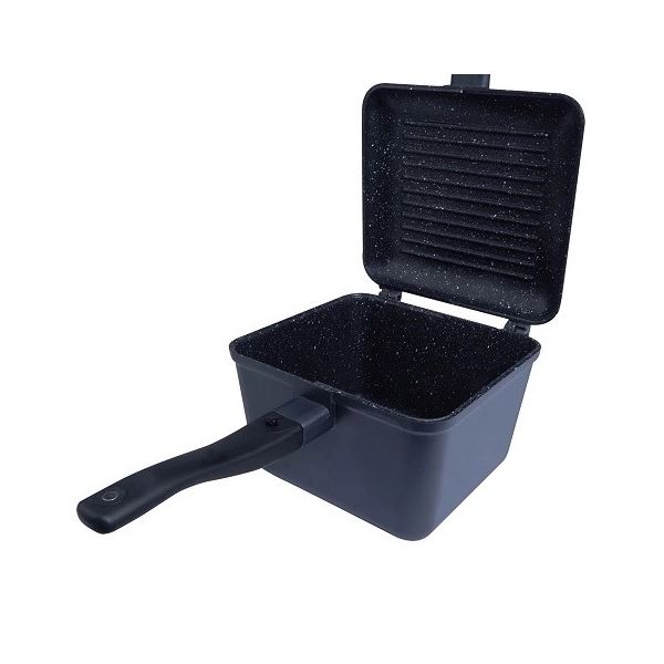 RidgeMonkey Pánev Connect Deep Pan and Griddle Granite Edition