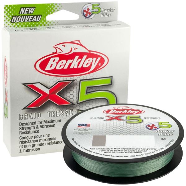 Berkley Splétaná Šňůra X5 Low Vis Green 150 m