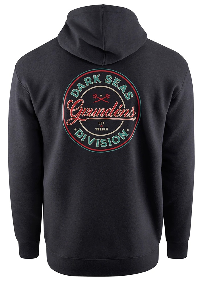 Grundéns mikina dark seas x grundens instinctive fz hoodie black - xxl