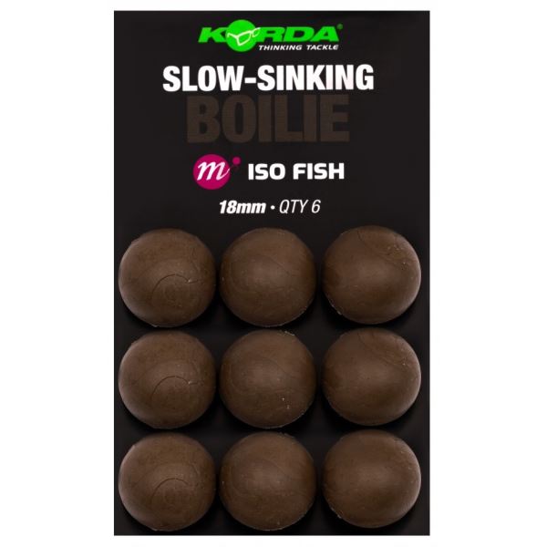 Korda Umělé Boilie Slow Sinking Boilie ISO Fish