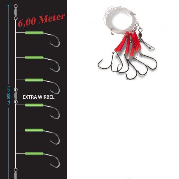 Saenger Aquantic Circle Hook Fluoročervená 6/0