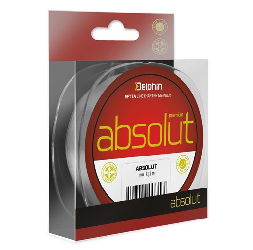 Levně Delphin vlasec absolut 200 m-průměr 0,16 mm / nosnost 5,6 lb