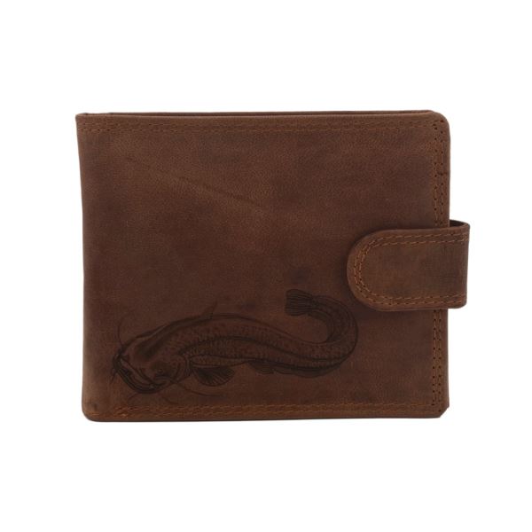 Mercucio Peněženka Světlehnědá Vzor 6 Sumec Celý