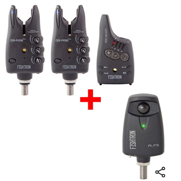 Flajzar Vánoční Sada Signalizátorů Q9-RGB 2+1 a Pohybové čidlo ALF3