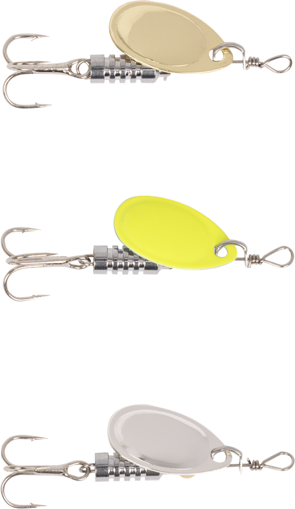 Zebco rotačka magic spinner set barbed treble 3 g 3 ks