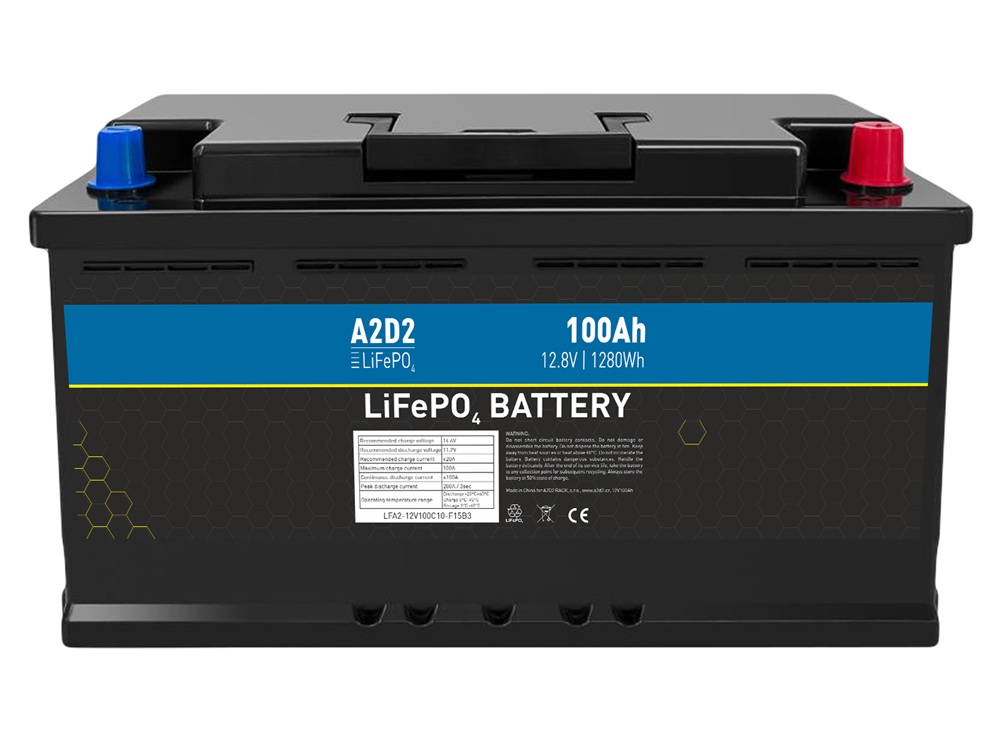 Levně A2d2 baterie lifepo4 12,8 v 100ah f15 car battery case gotion cells