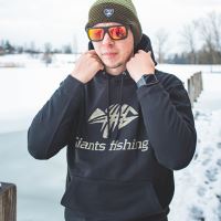 Giants Fishing Mikina S Kapucí Černá Camo Logo (2)