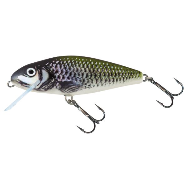 Salmo Wobler Perch Deep Runner Holo Bleak - 8 cm