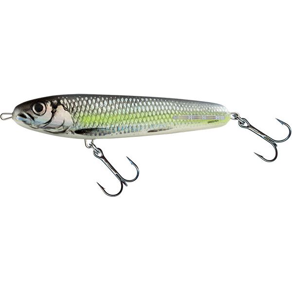 Salmo Wobler Sweeper Sinking Silver Chartreuse Shad